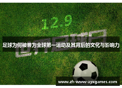足球为何被誉为全球第一运动及其背后的文化与影响力